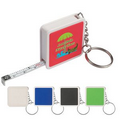 Square Tape Measure Key Tag